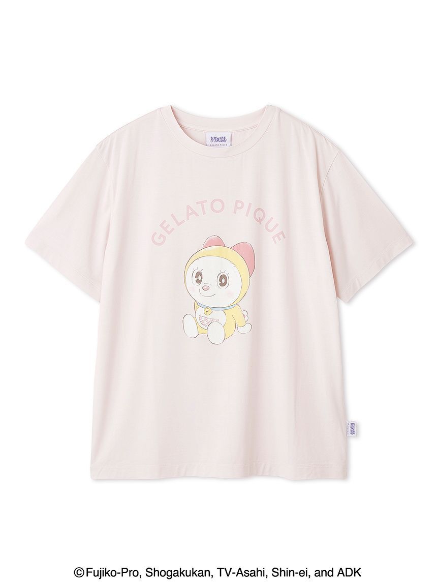 gelato pique「【ドラえもん】【レディース】ワンポイントTシャツ」|ルームウェア|PNK