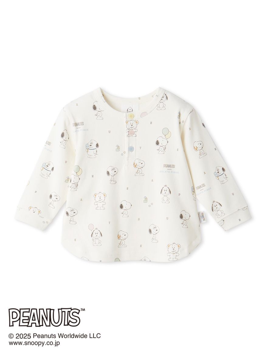 GELATO PIQUE KIDS & BABY「【PEANUTS PUPPIES】【BABY】総柄プルオーバー」|その他ベビーウェア|