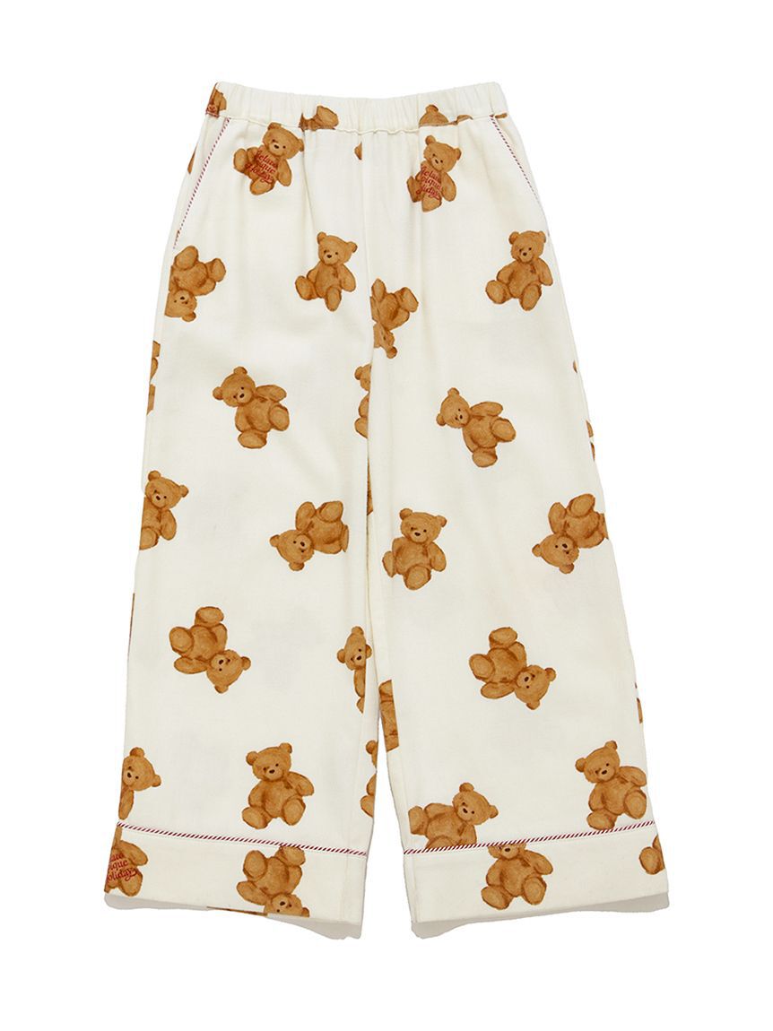 GELATO PIQUE KIDS & BABY「【HOLIDAY】【KIDS】ベア柄ネルロングパンツ」|ルームウェア|
