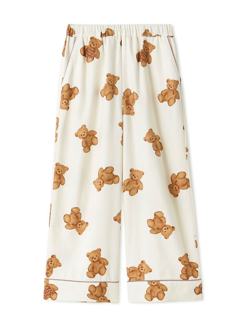 GELATO PIQUE KIDS & BABY「【HOLIDAY】【KIDS】ベア柄ネルロングパンツ」|ルームウェア|