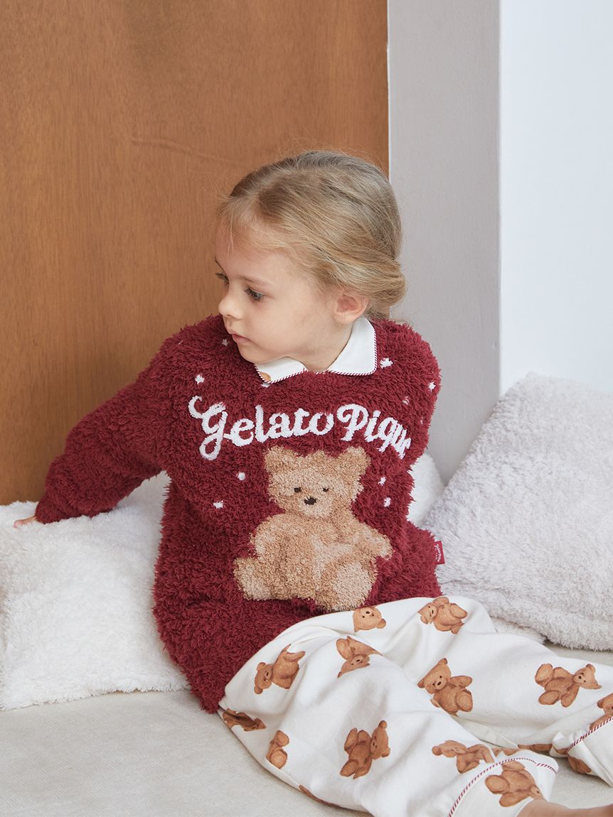 GELATO PIQUE KIDS & BABY「【HOLIDAY】【KIDS】ベア柄ネルロングパンツ」|ルームウェア|
