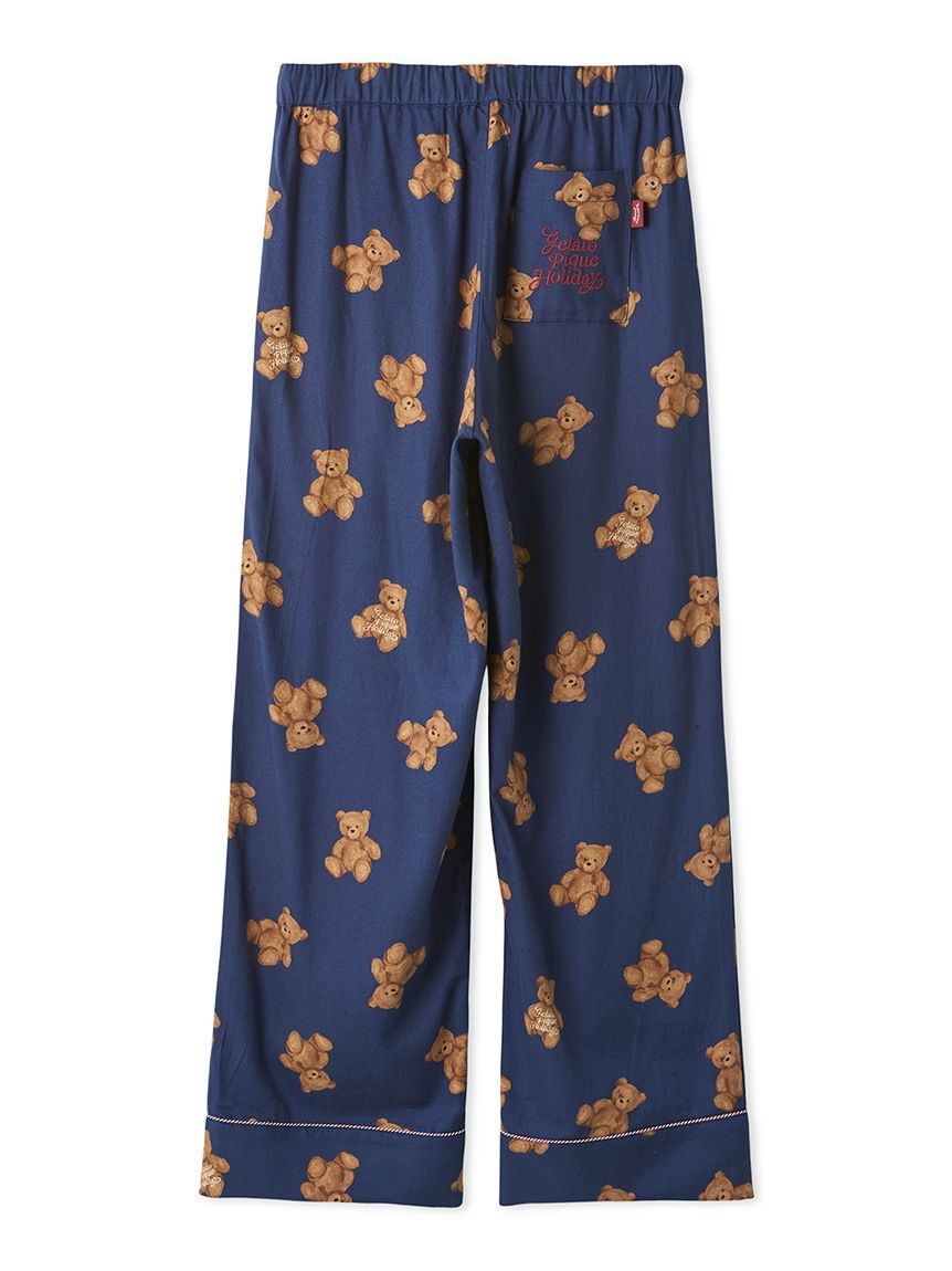 GELATO PIQUE HOMME「【HOLIDAY】【HOMME】ベア柄ネルロングパンツ」|ルームウェア|