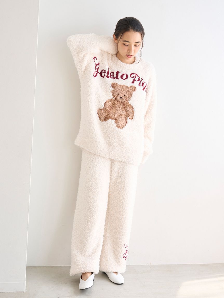 gelato pique「【HOLIDAY】ジェラートスノーベアジャガードロングパンツ」|ルームウェア|