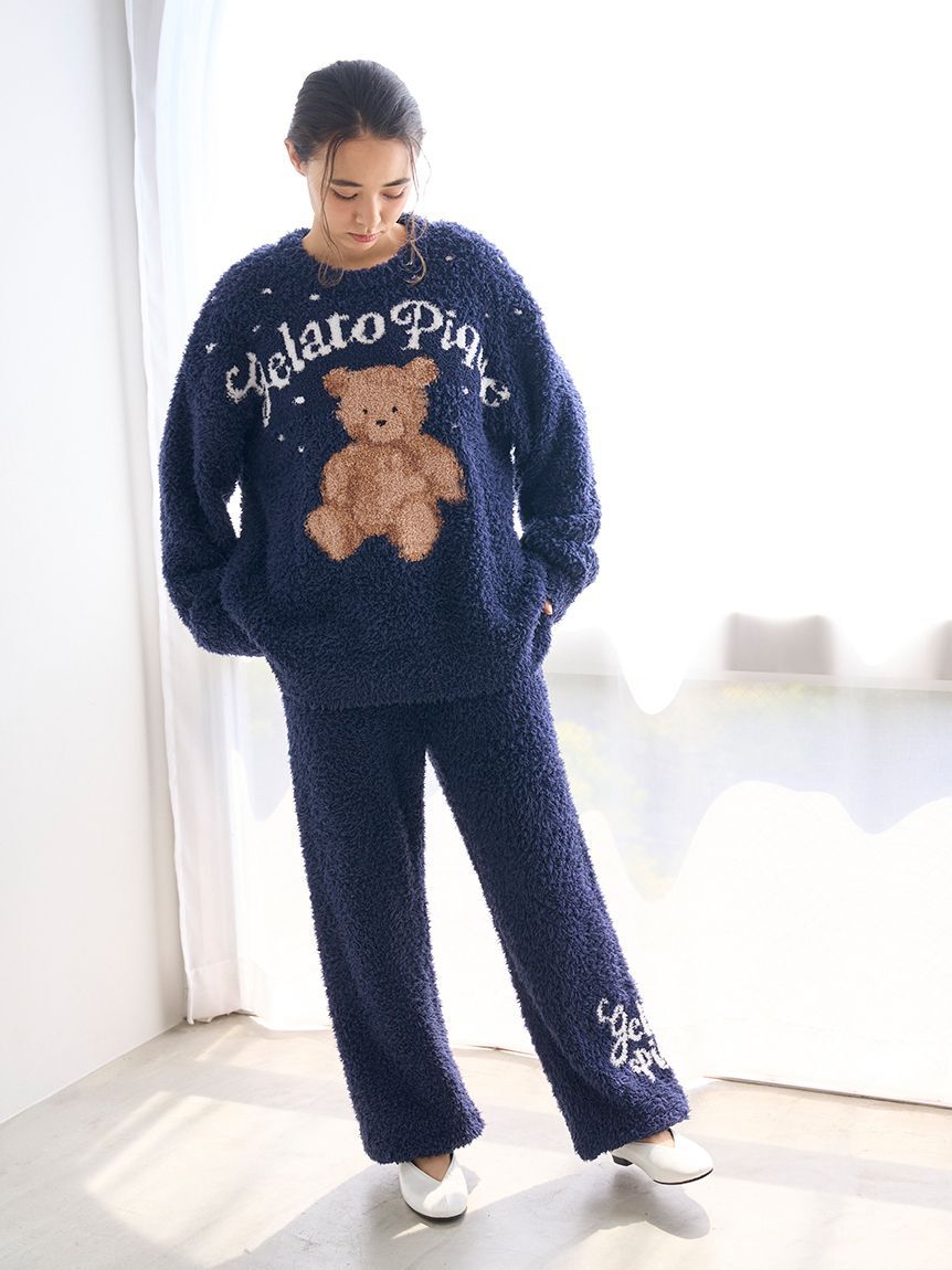 gelato pique「【HOLIDAY】ジェラートスノーベアジャガードロングパンツ」|ルームウェア|