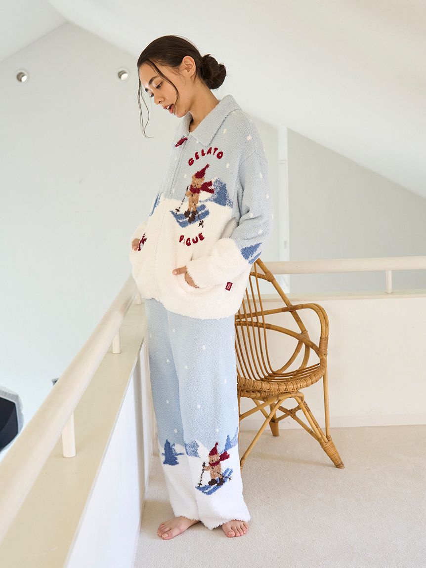 gelato pique「【HOLIDAY】スキーベアジャガードロングパンツ」|ルームウェア|