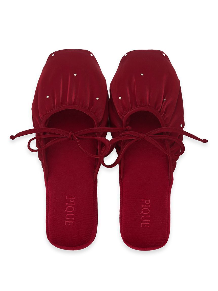 gelato pique「リボンルームシューズ」|ルームシューズ|