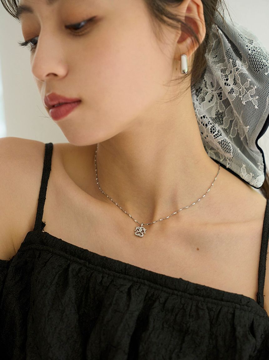 SNIDEL「ストーンモチーフネックレス」|ネックレス|