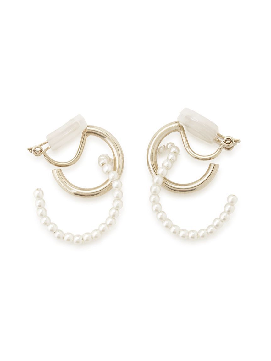 SNIDEL「パールビーズバリエイヤリング」|イヤリング|C