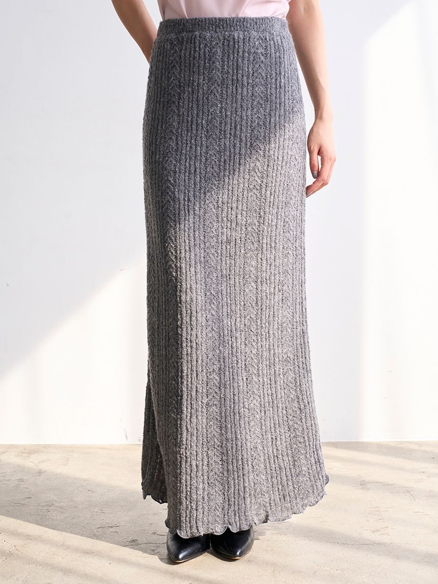 SNIDEL「ロングニットスカート」|スカート|