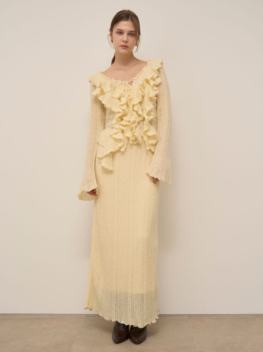 SNIDEL「ロングニットスカート」|スカート|