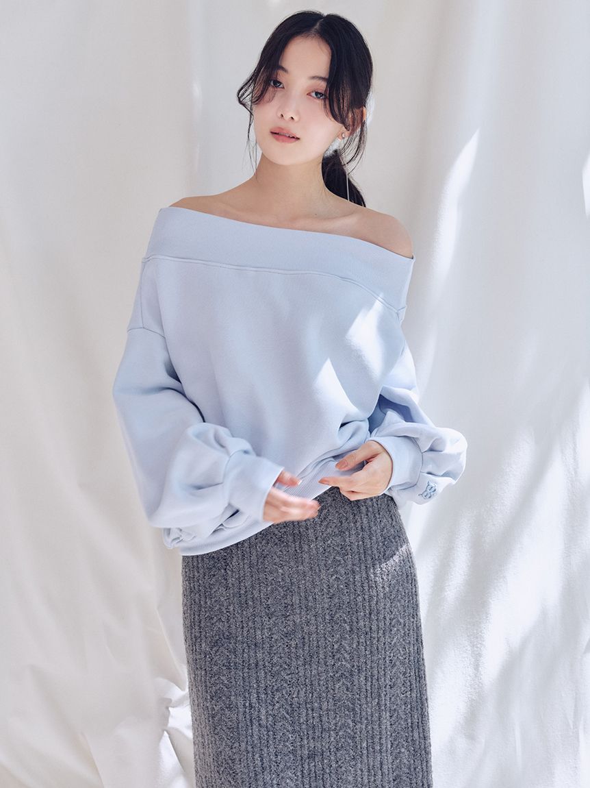 SNIDEL「ロングニットスカート」|スカート|