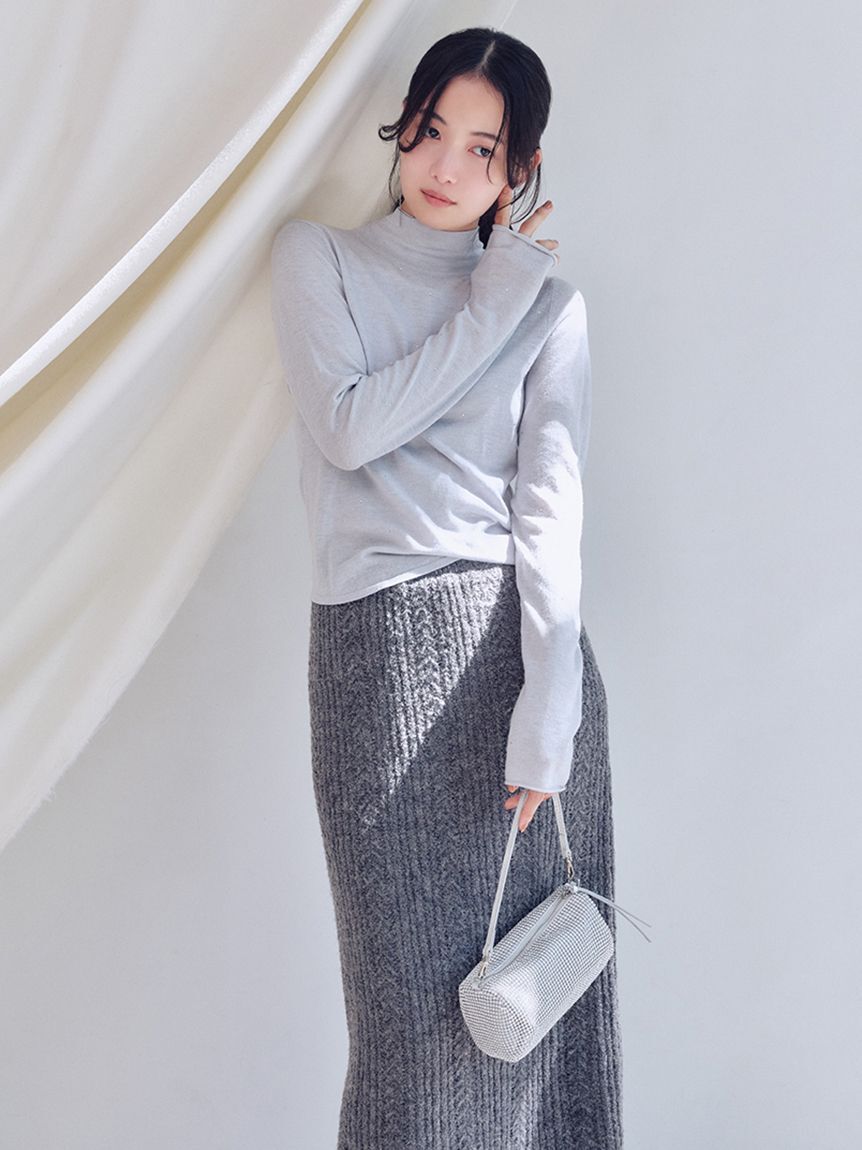 SNIDEL「ロングニットスカート」|スカート|