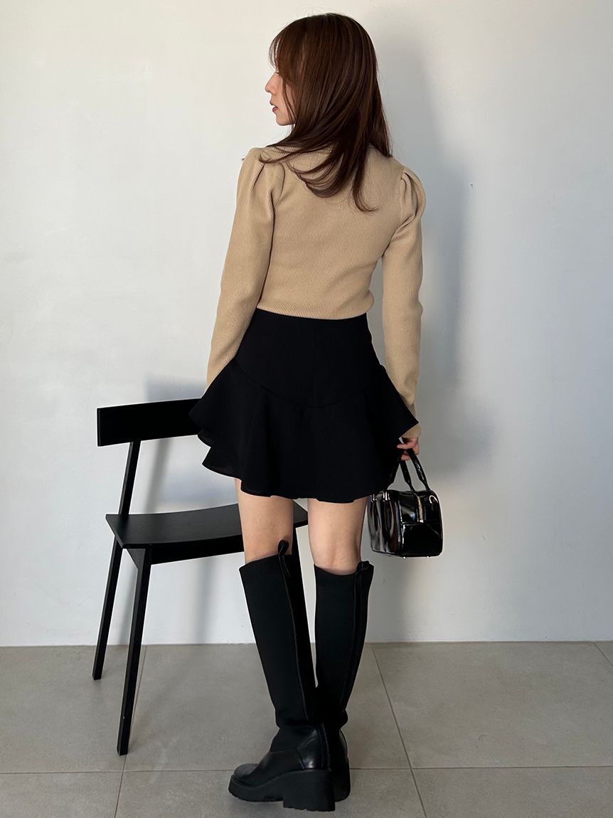 SNIDEL「LACOSTE/ポロリブニット」|ニット・セーター|