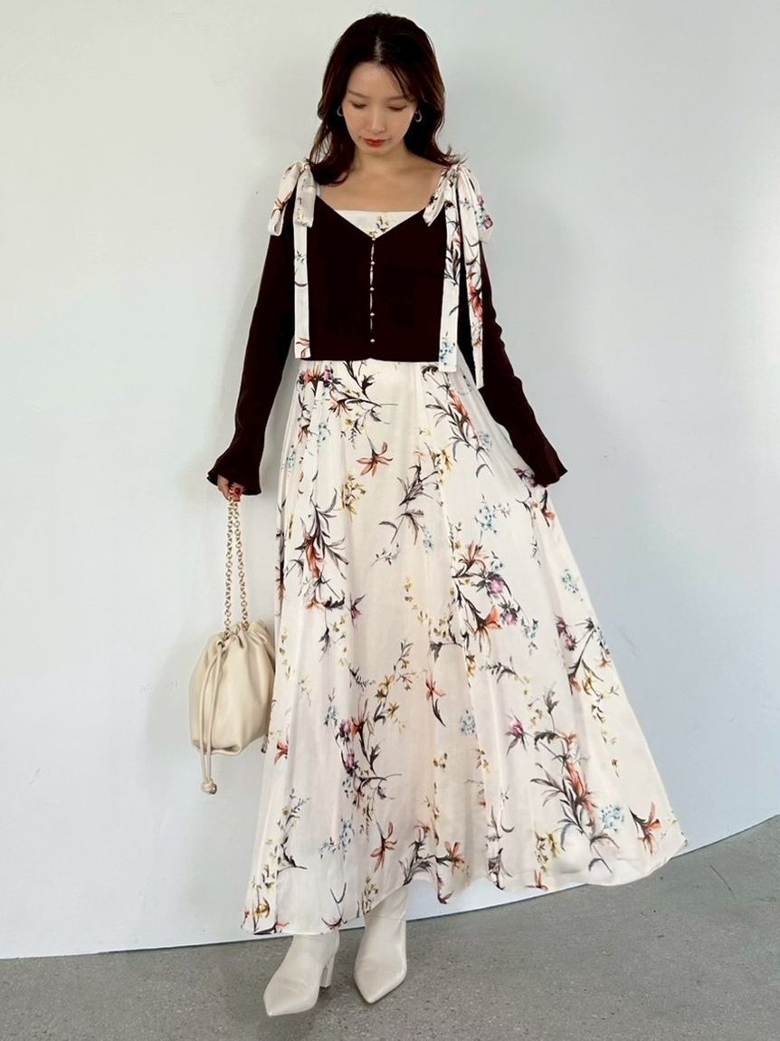 FRAY I.D「クロップドリブニットカーディガン」|カーディガン|