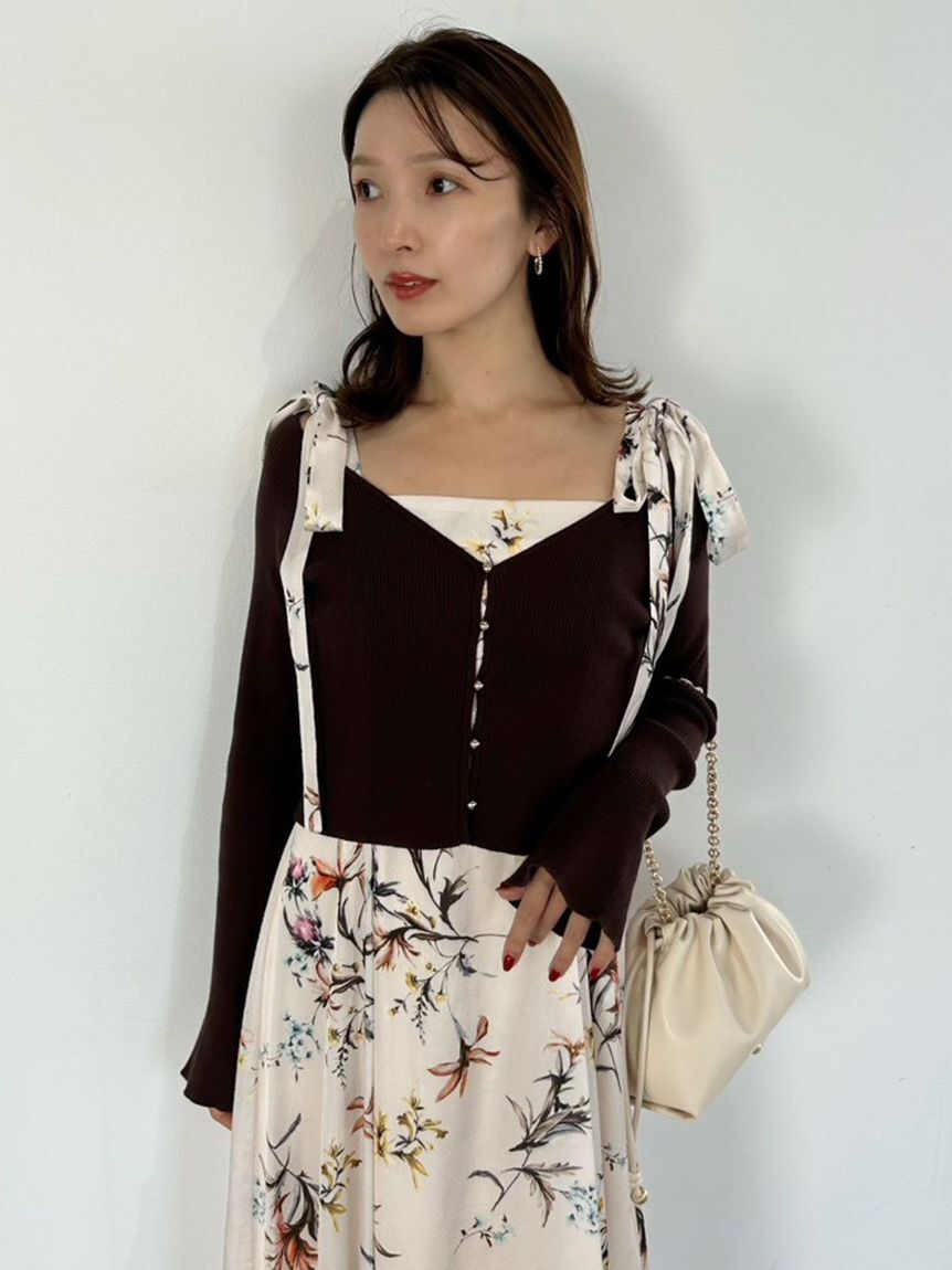 FRAY I.D「クロップドリブニットカーディガン」|カーディガン|