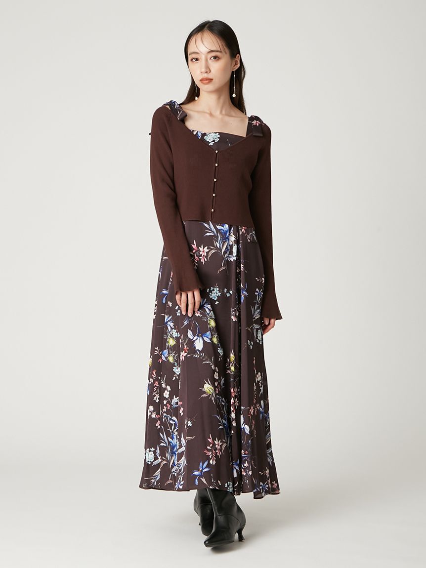 FRAY I.D「クロップドリブニットカーディガン」|カーディガン|