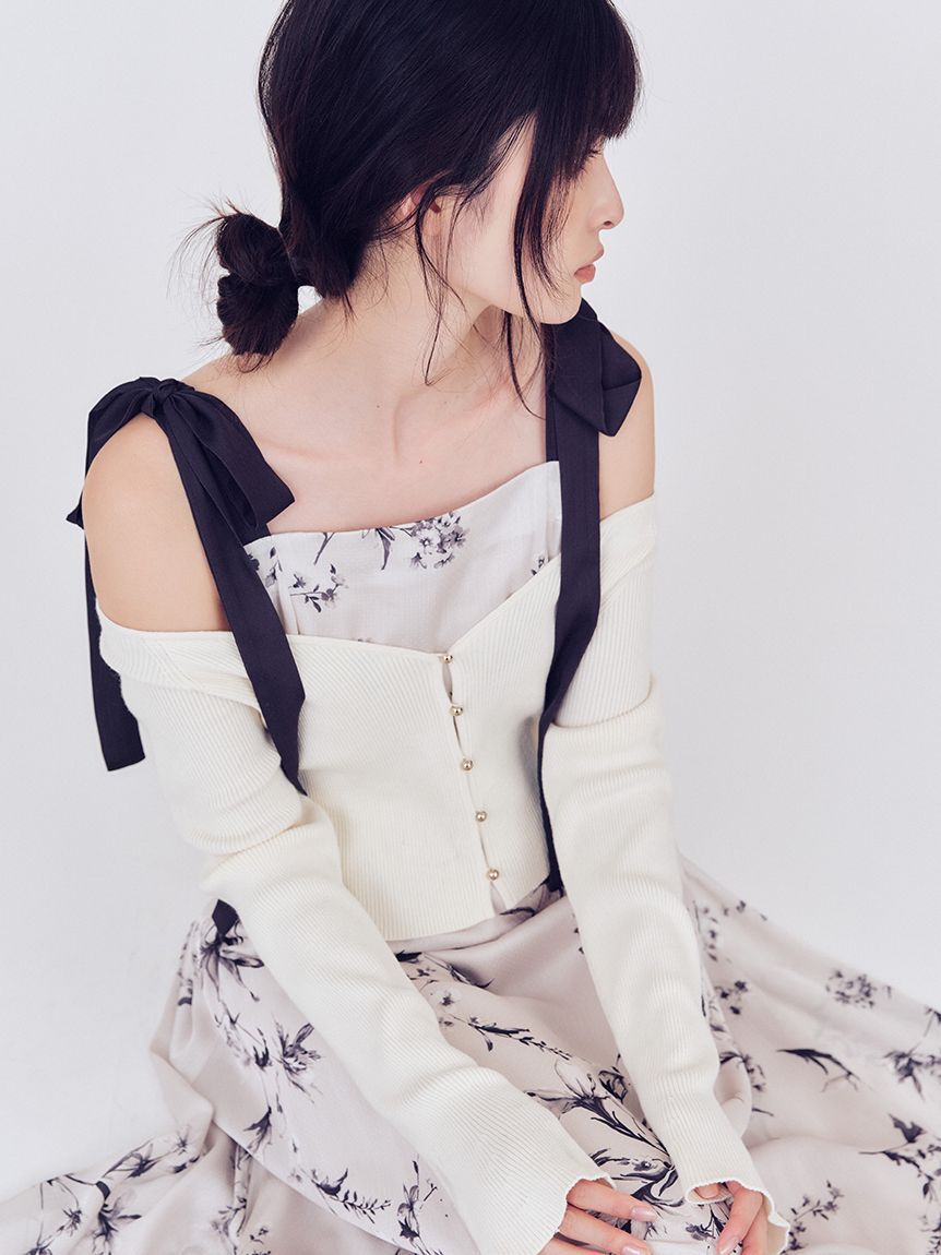 FRAY I.D「クロップドリブニットカーディガン」|カーディガン|