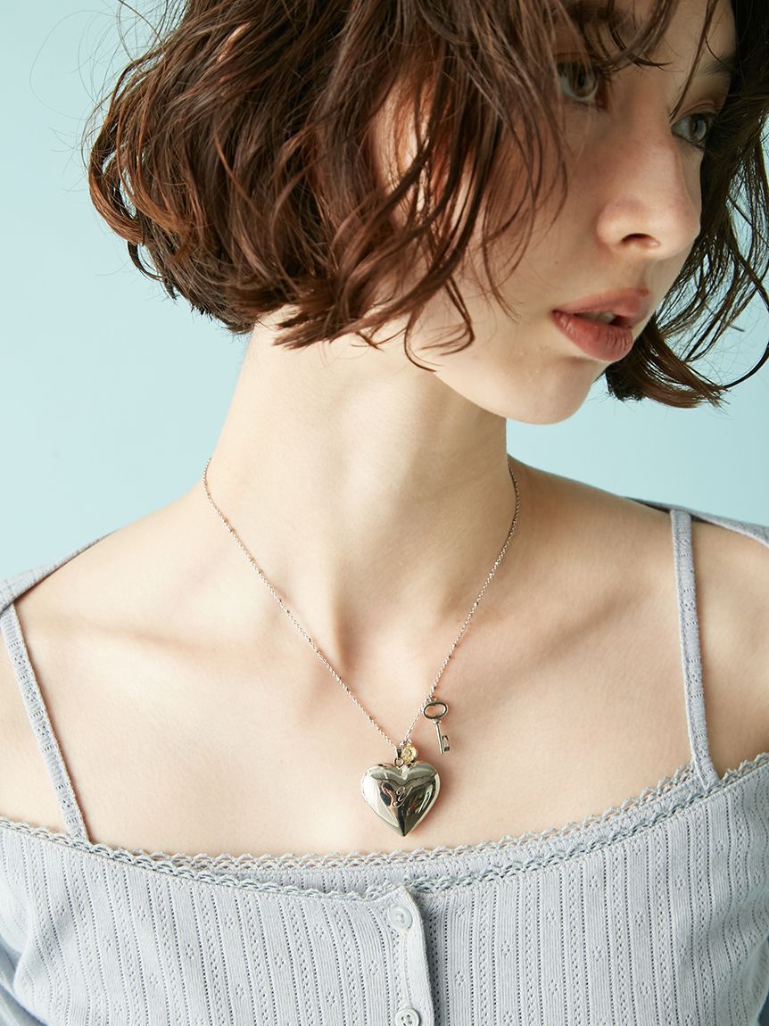 LILY BROWN「イニシャルハートロケットネックレス」|ネックレス|