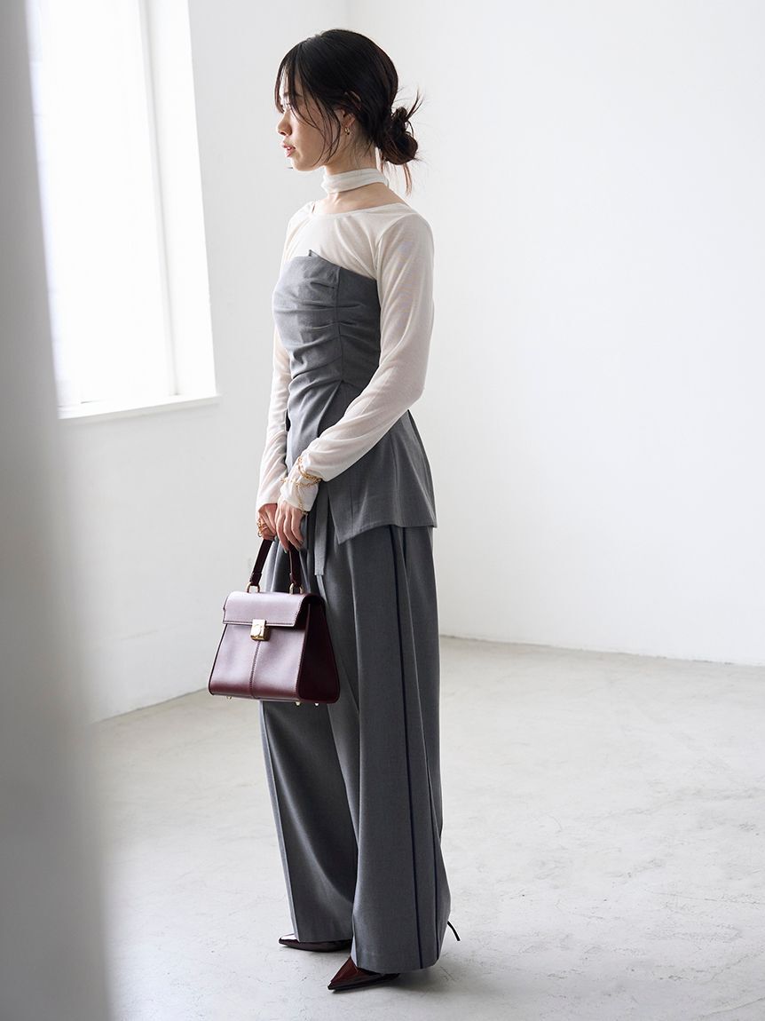 LILY BROWN「ドレープビスチェ」|ベスト・ジレ|