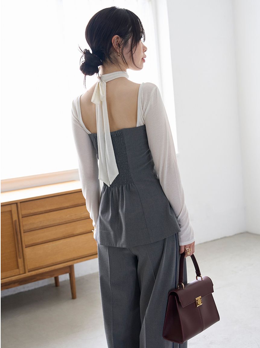 LILY BROWN「ドレープビスチェ」|ベスト・ジレ|