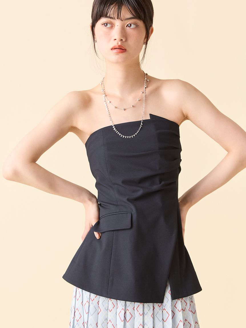 LILY BROWN「ドレープビスチェ」|ベスト・ジレ|