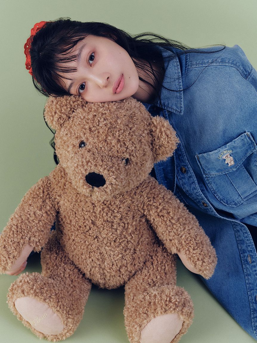 LILY BROWN「Lily Bearスカーフ付きオーバーシャツ」|シャツ・ブラウス|