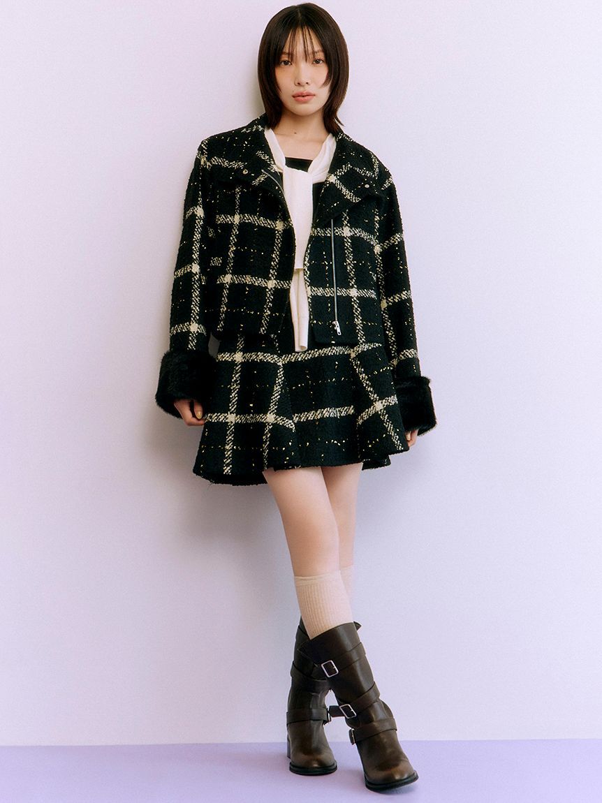 LILY BROWN「セーラーカーデレイヤードニット」|ニット・セーター|