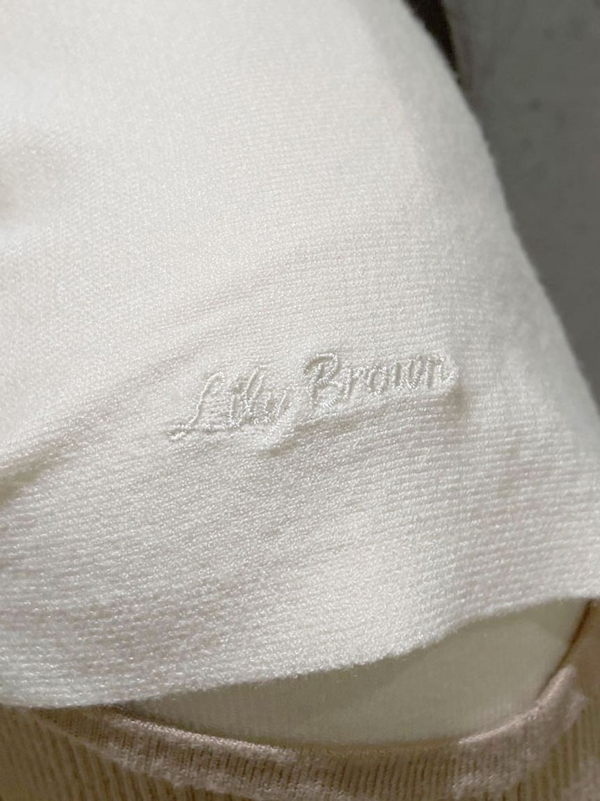 LILY BROWN「セーラーカーデレイヤードニット」|ニット・セーター|