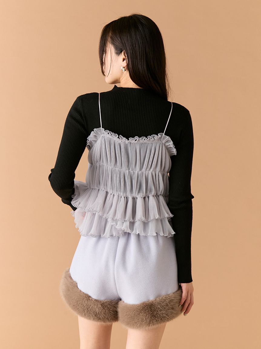 LILY BROWN「リボンビスチェセットニットトップス」|ニット・セーター|