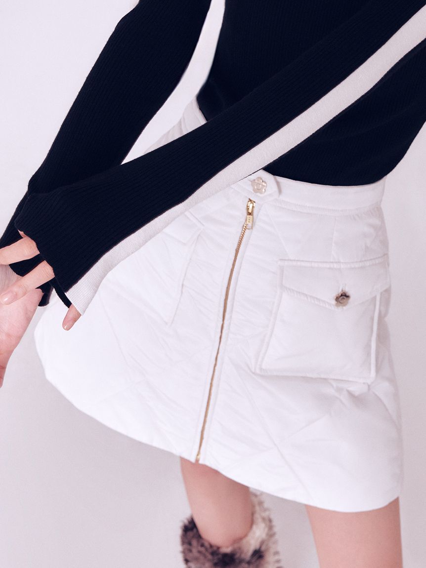 LILY BROWN「【LILY BROWN&times;MARY QUANT】デイジー釦キルトダウンミニスカート(Hearts2Hearts着用)」|スカート|