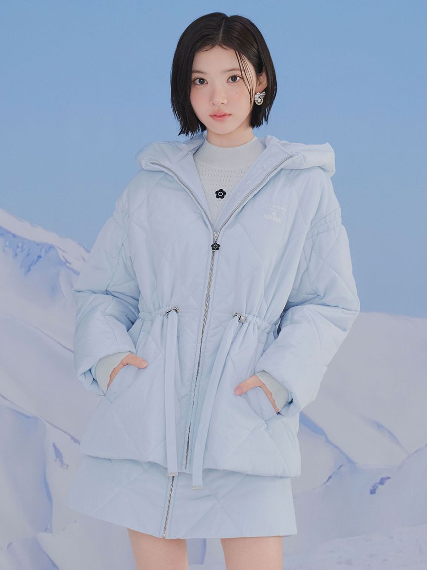 LILY BROWN「【LILY BROWN&times;MARY QUANT】デイジー釦キルトダウンミニスカート(Hearts2Hearts着用)」|スカート|