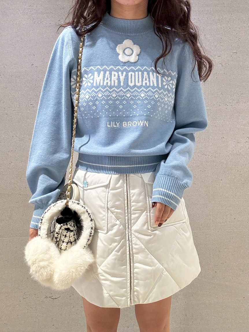 LILY BROWN「【LILY BROWN&times;MARY QUANT】デイジー釦キルトダウンミニスカート(Hearts2Hearts着用)」|スカート|