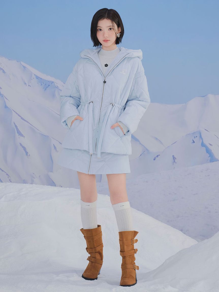 LILY BROWN「【LILY BROWN&times;MARY QUANT】デイジー釦キルトダウンミニスカート(Hearts2Hearts着用)」|スカート|