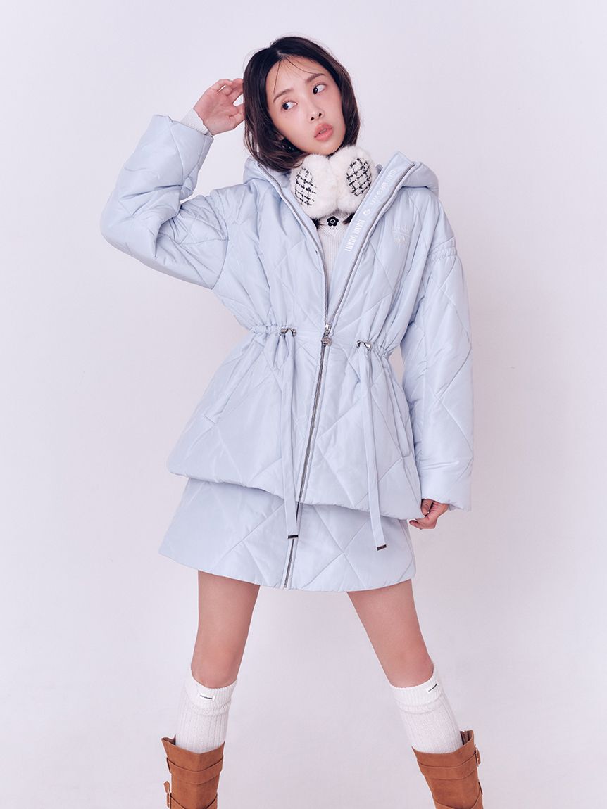 LILY BROWN「【LILY BROWN&times;MARY QUANT】デイジー釦キルトダウンミニスカート(Hearts2Hearts着用)」|スカート|