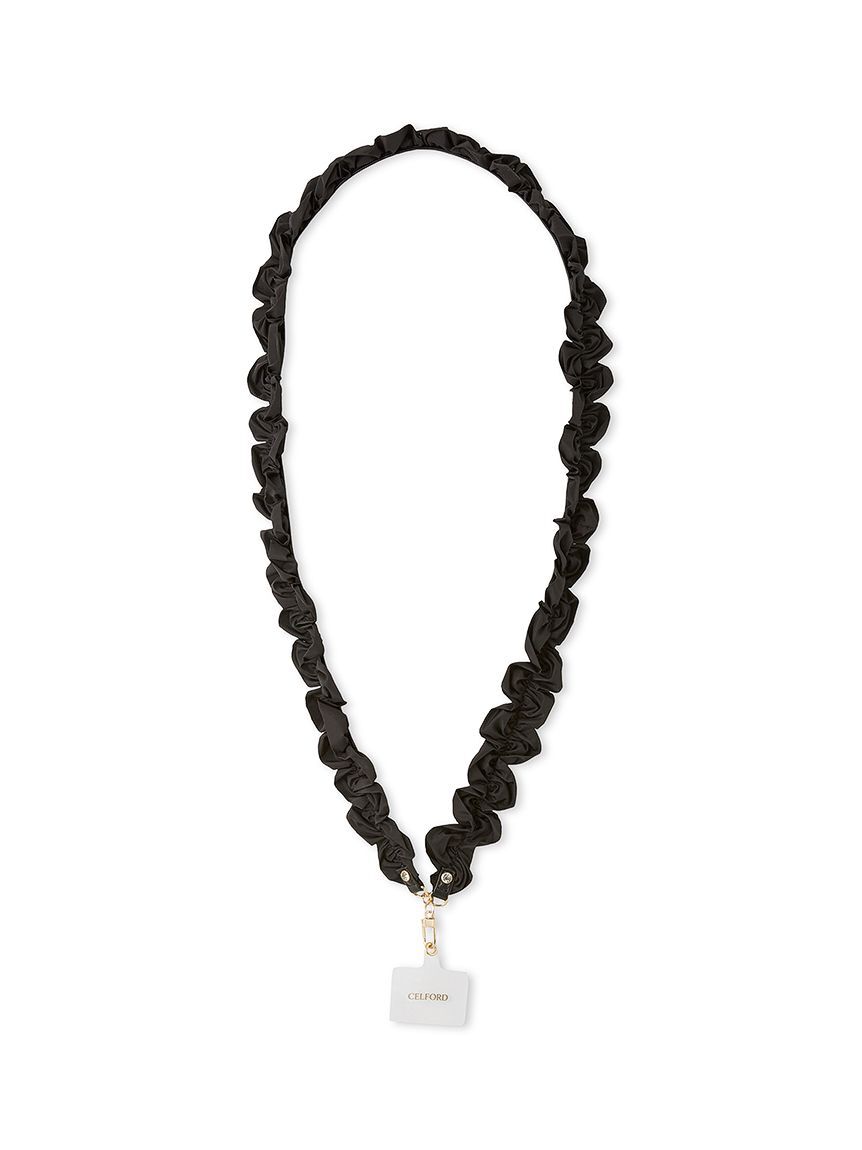 CELFORD「【プリュム】フリルスマホショルダーストラップ」|その他|BLK