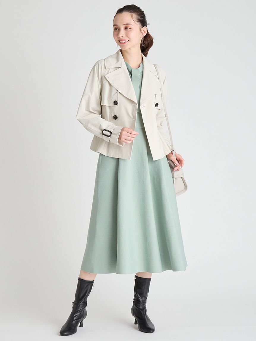 CELFORD「ペプラムトレンチショートコート」|トレンチコート|