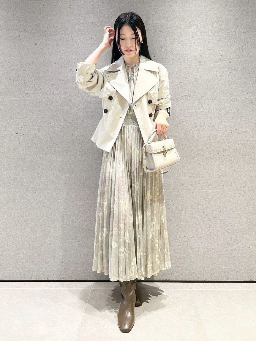 CELFORD「ペプラムトレンチショートコート」|トレンチコート|