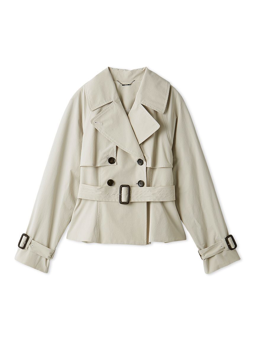 CELFORD「ペプラムトレンチショートコート」|トレンチコート|