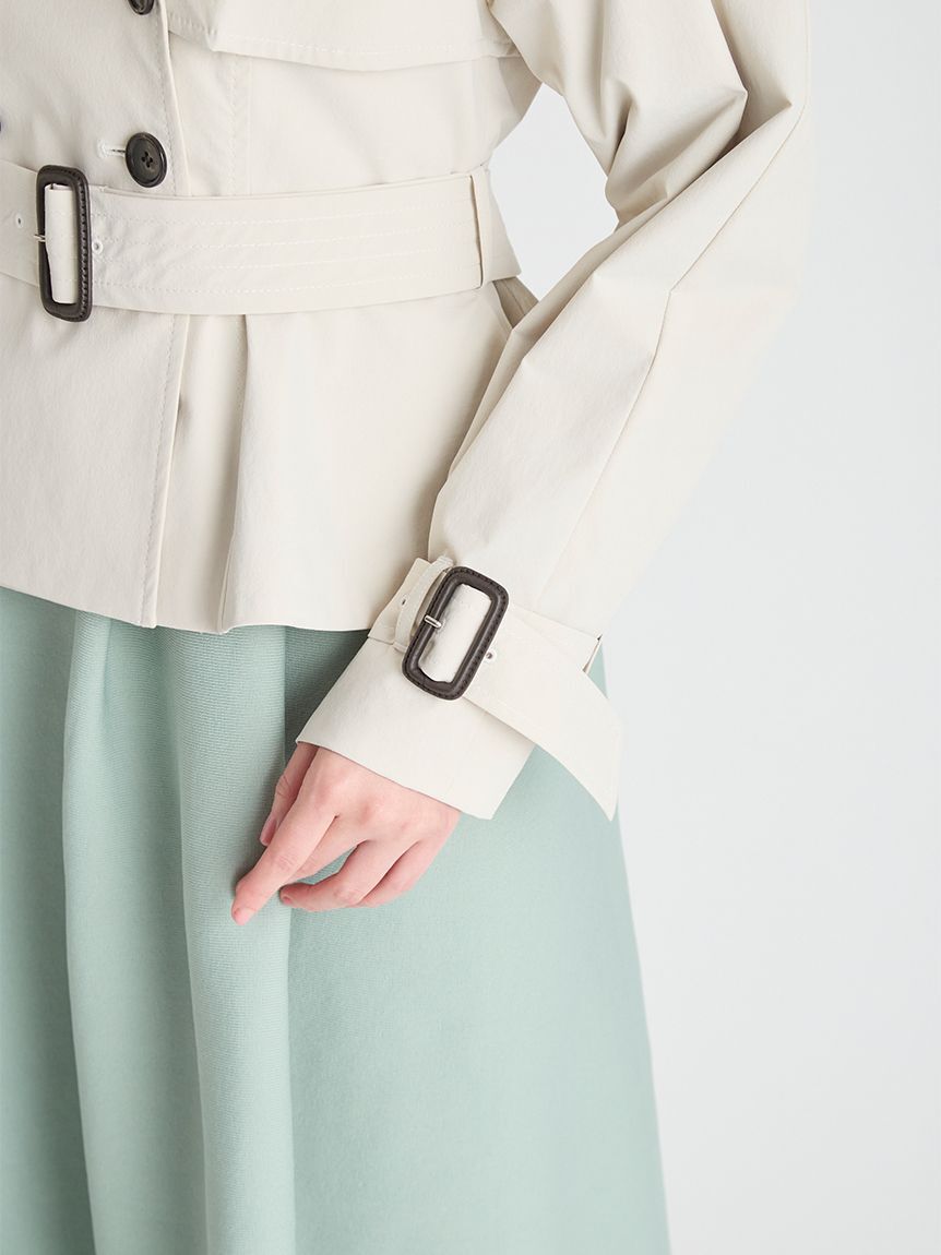 CELFORD「ペプラムトレンチショートコート」|トレンチコート|