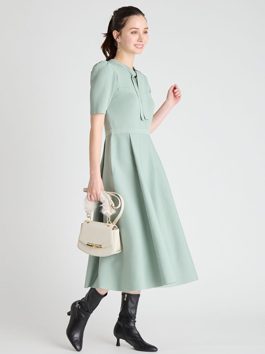 CELFORD「ボウタイニットワンピース」|ワンピース|