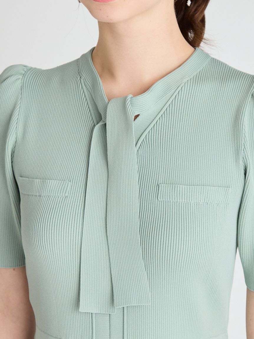 CELFORD「ボウタイニットワンピース」|ワンピース|