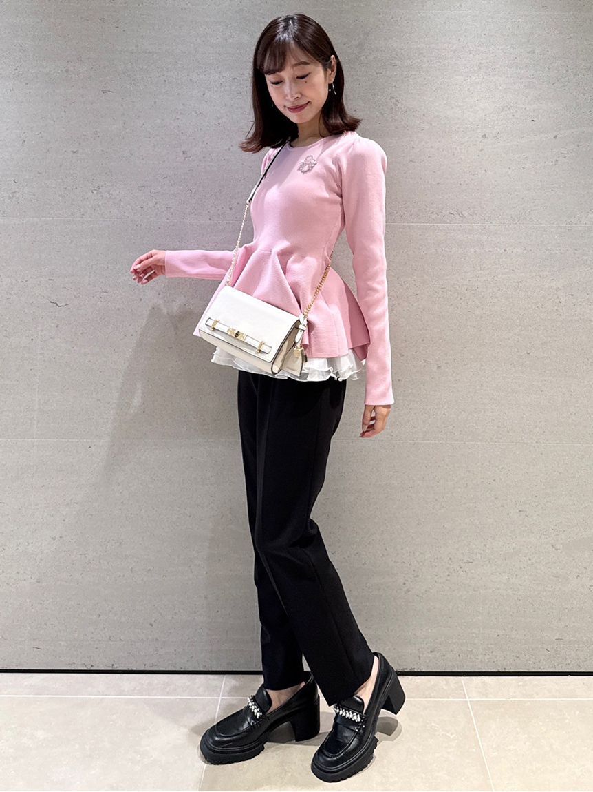 CELFORD「ペプラムドッキングニットプルオーバー」|ニット・セーター|