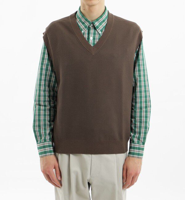 MACKINTOSH PHILOSOPHY「フラッフィーニット Vネックオーバーベスト」|ニット・セーター|