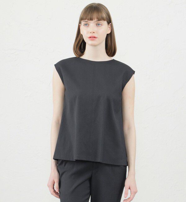 MACKINTOSH PHILOSOPHY「ドライオックスノースリーブブラウス」|シャツ・ブラウス|ネイビー