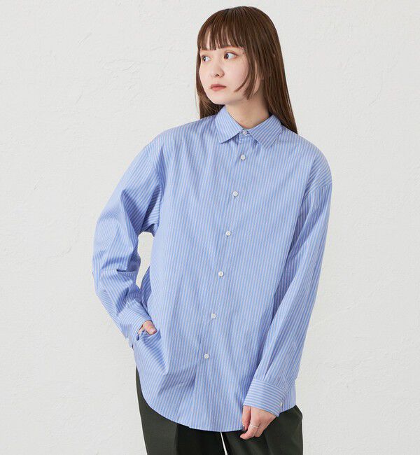 MACKINTOSH PHILOSOPHY「GREY LABEL 【THOMAS MASON】レギュラーカラーシャツ」|シャツ・ブラウス|