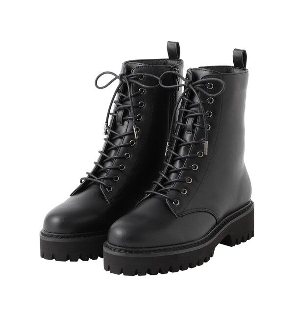 MACKINTOSH PHILOSOPHY「レースアップショートブーツ」|ロングブーツ|ブラック