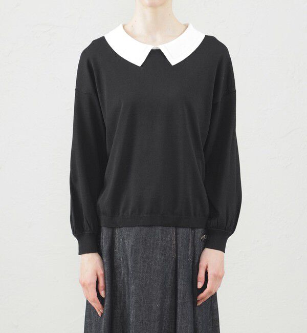 MACKINTOSH PHILOSOPHY「アイレットカラーパフスリーブニット」|ニット・セーター|