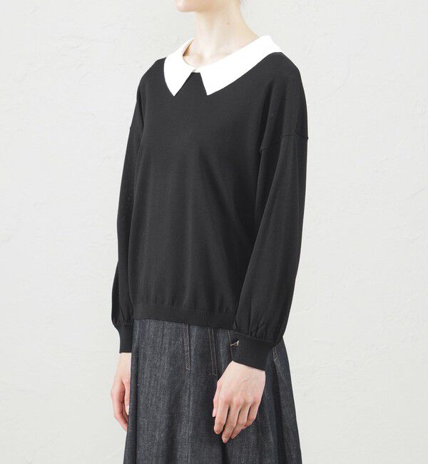 MACKINTOSH PHILOSOPHY「アイレットカラーパフスリーブニット」|ニット・セーター|