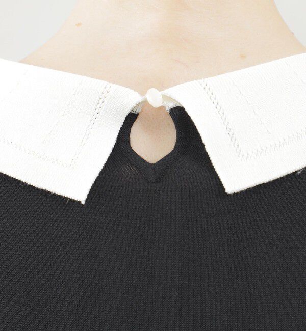 MACKINTOSH PHILOSOPHY「アイレットカラーパフスリーブニット」|ニット・セーター|