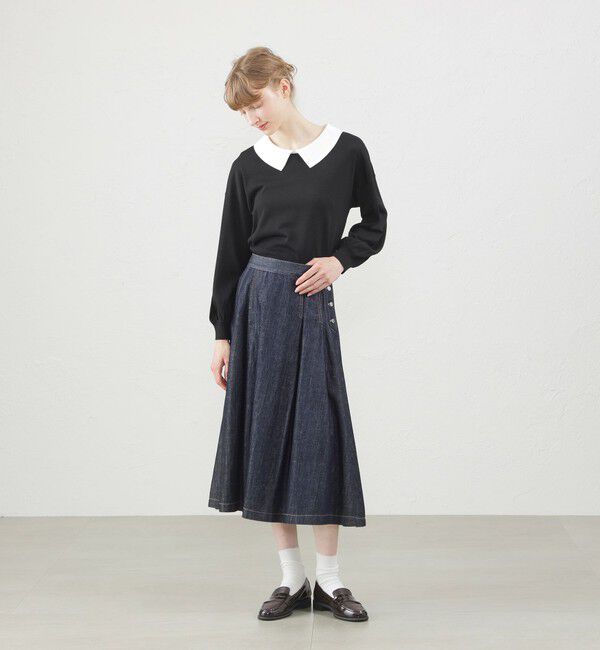 MACKINTOSH PHILOSOPHY「アイレットカラーパフスリーブニット」|ニット・セーター|